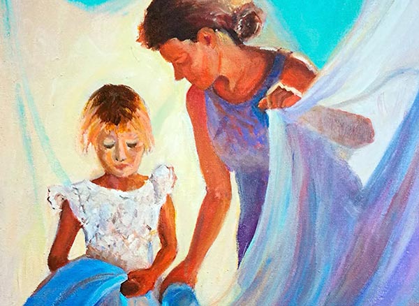 Beatriz Luna - Dejando huella - Acrilico s/tela. 35 x 45 cm. 2024.