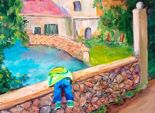 Beatriz Luna - Sin titulo. Acrílico s/tela. 40 X 50 cm. 2023